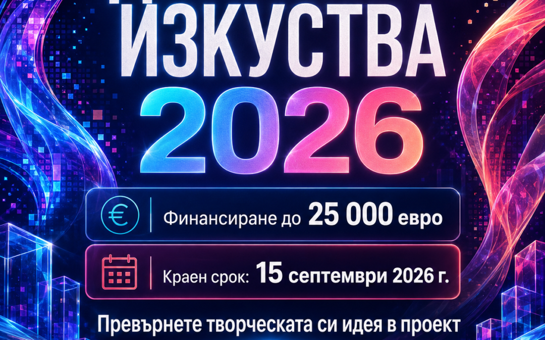 Отворен е приемът по програма „Дигитални изкуства“ 2026